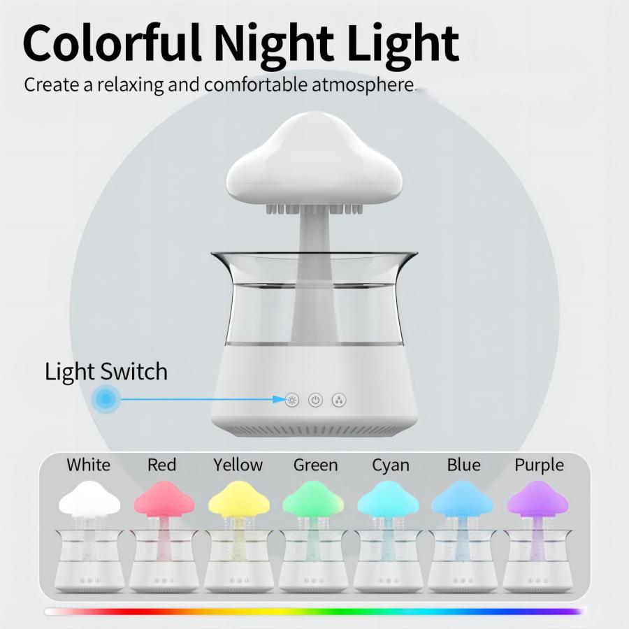 Female fusion™-Relax Cloud Rain Diffuser Humidifier