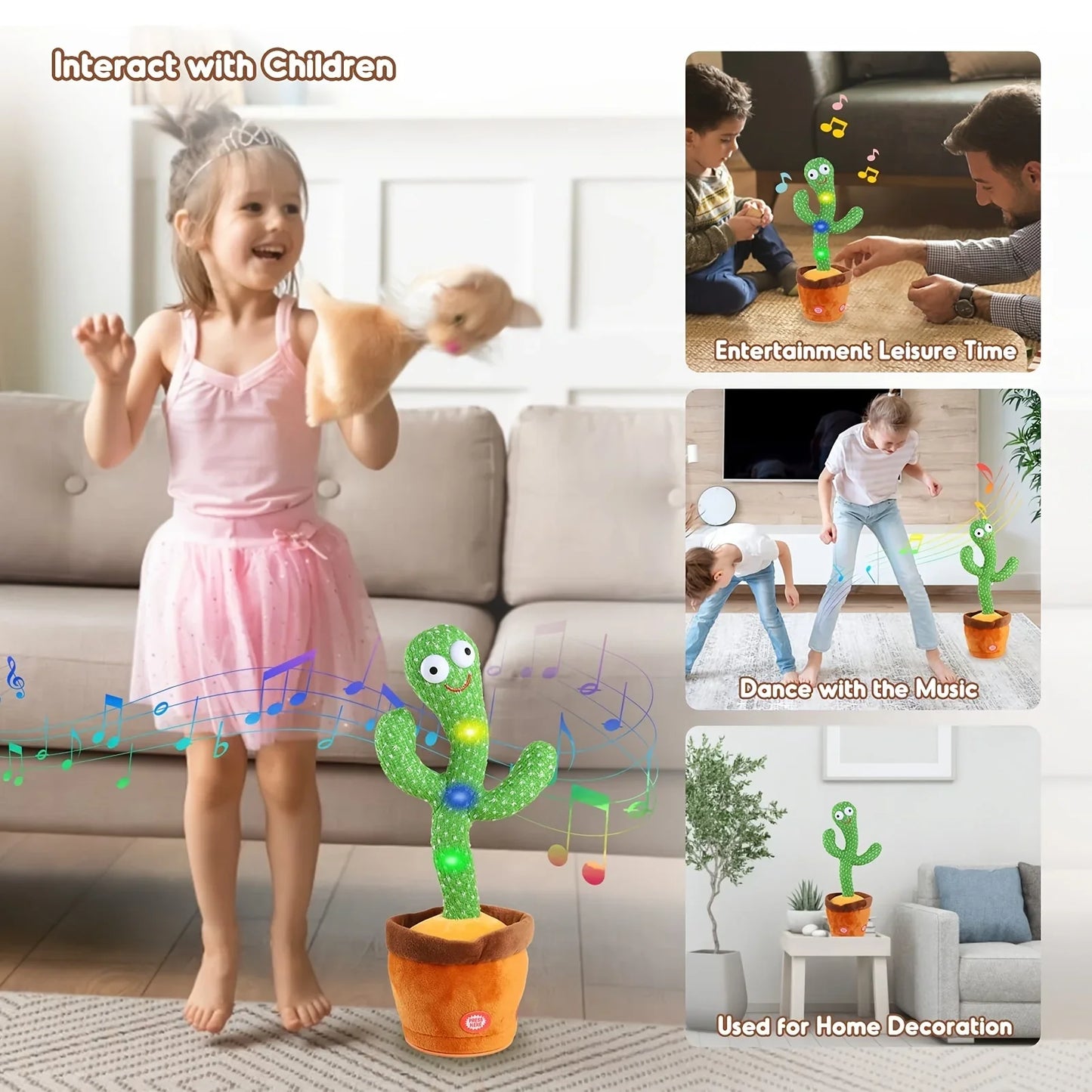 Female fusion™-Cacto Dancing Cactus Plush Toy