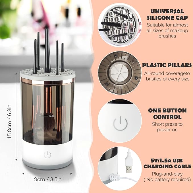 Female fusion™-Electric Makeup Brush Cleaner