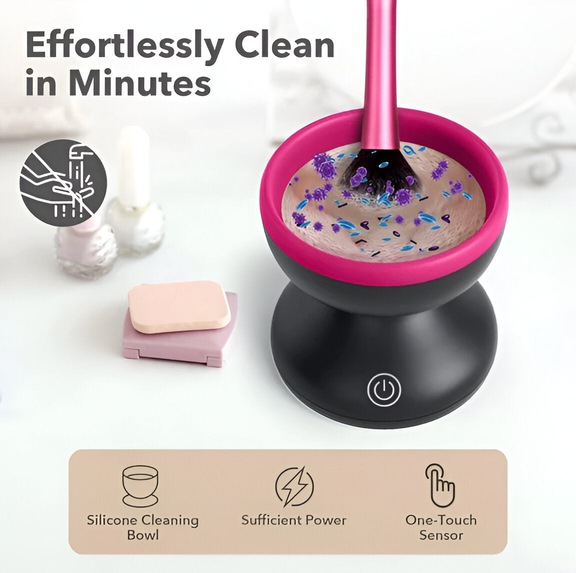 Female fusion™-Electric Makeup Brush Cleaner Ultra